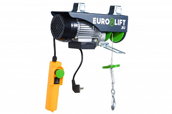 Электрическая стационарная таль EURO-LIFT РА-500А-18M 00012977 (250/500 кг, 18/9 м, IP54)