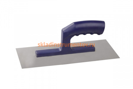Прямая нержавеющая гладилка с пластиковой рукояткой 280 Х 130 мм КЕДР 051-1328 26256
