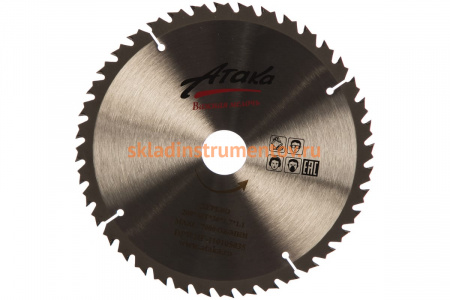 Диск пильный тонкий (200 мм; 40T; 30 мм) по дереву профи АТАКА 8078740