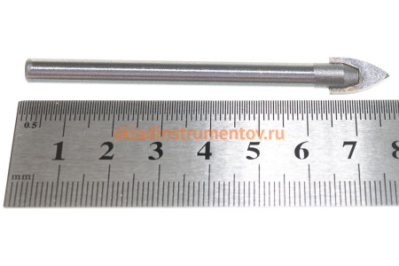 Сверло по керамике и стеклу 8 мм, 1 шт. в блистере Вихрь 73/10/6/14