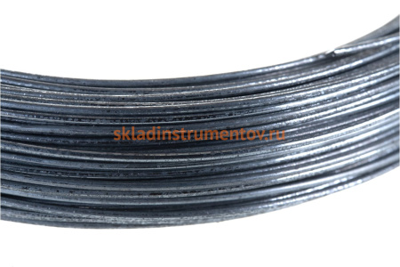 Стальная проволока СИБРТЕХ 50 м, оцинкованная, термообработанная 1,2 мм 84907