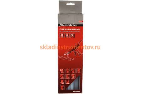 Стержни клеевые (34 шт; 11х300 мм; прозрачный) MATRIX 930741