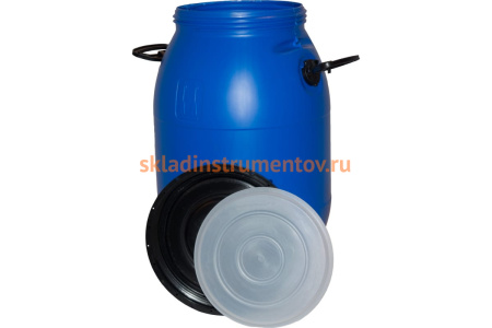 Бочка с винтовой крышкой ТАРА п/э, 50 л, синяя 10779
