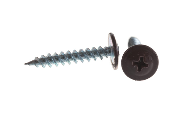 Саморезы с прессшайбой по листовому металлу до 0,9 мм Зубр RAL-8017 PH2 4,2х25 мм 400шт 300191-42-025-8017