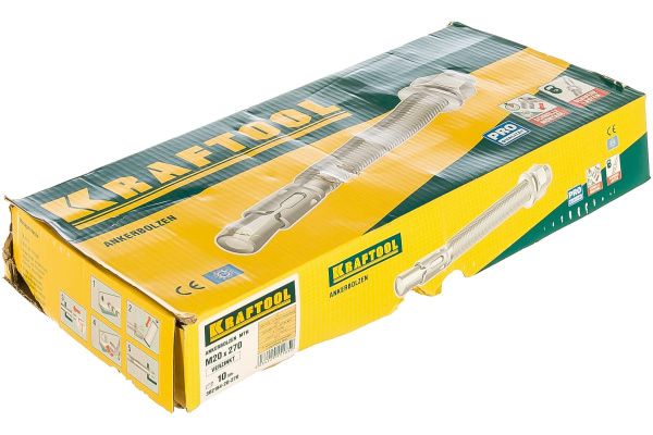 Анкер клиновой (М20x270; 10 шт.) Kraftool 302184-20-270