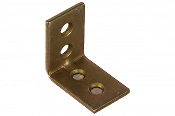 Мебельный узкий уголок ЗУБР УМ-2.0 25х25х17 х 2мм желтый цинк 31031-25