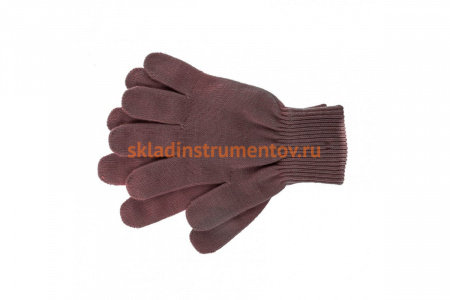 Трикотажные перчатки с двойной манжетой СИБРТЕХ, акрил, цвет коралл 68678