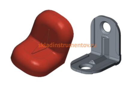 Уголок с заглушкой MFK-TORG 20х20х16х1.2 красное дерево светлое 3 20 20 3