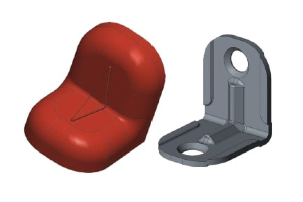 Уголок с заглушкой MFK-TORG 20х20х16х1.2 красное дерево светлое 3 20 20 3