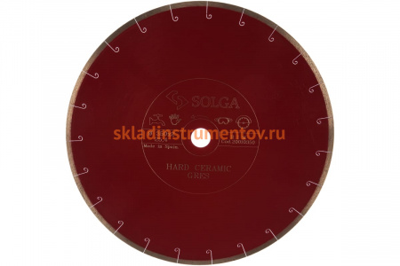 Диск алмазный сплошной (350х25,4 мм) HARD CERAMICS Solga Diamant 20010350