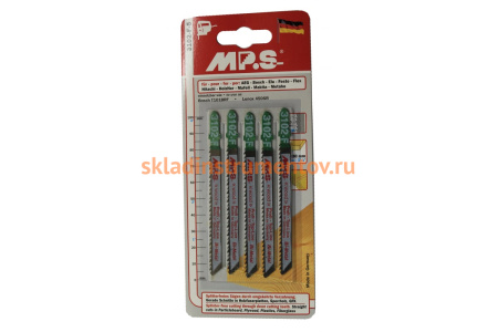 Пилки Bi-Metal (100х75х2.5 мм; 5 шт.) по ламинированному ДСП и пластику MPS 3102-F