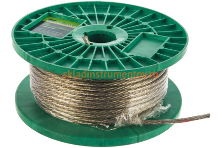 Металлополимерный трос СИБРТЕХ прозрачный ПР-5,0 47639 Металлополимерный трос СИБРТЕХ прозрачный ПР-5,0 47639