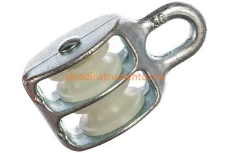 Блок двойной с пластиковым роликом (8х30 мм; ТФ6) Зубр 4-304596-30