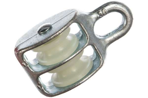 Блок двойной с пластиковым роликом (8х30 мм; ТФ6) Зубр 4-304596-30