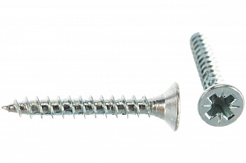 Универсальные шурупы для дерева, ДСП, ДВП, Зубр оцинкованные, PZ, 3,5x25мм, ТФ1, 700 штук 4-300371-35-025