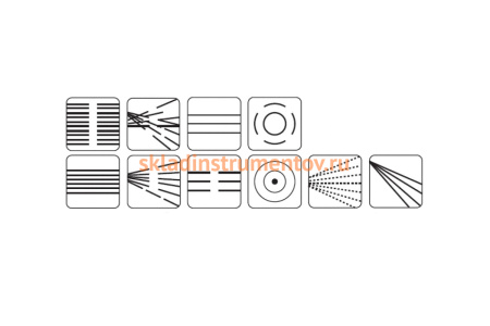 Пистолет-распылитель (10 режимом полива) Palisad Luxe Matrix 65184