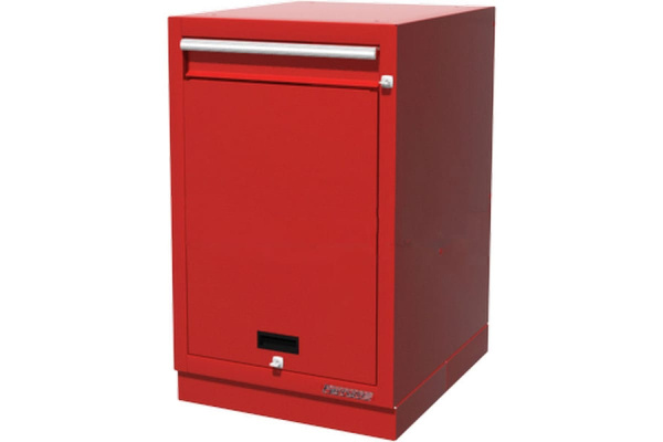 Верстачная тумба с дверцей и ящиком, красная FERRUM 01.411-3000 Верстачная тумба с дверцей и ящиком, красная FERRUM 01.411-3000