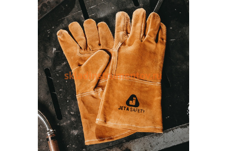 Перчатки сварщика Jeta Safety Ferrus Light, цвет желтый, JWK201-XL