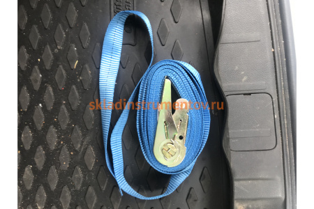 Стяжной ремень для крепления груза 6м, 0,4/0,8 т кольцевой РОМЕК 25.04.1.к 2000000005416