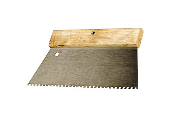 Малярный шпатель, зуб 6х6мм, 180мм STAYER 1025-6-18