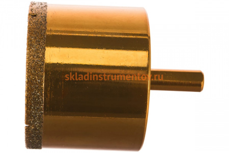 Коронка алмазная по керамограниту (65 мм) ПРАКТИКА 035-127