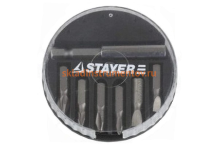 Набор бит "MASTER" (7 предметов) STAYER 26073-H7