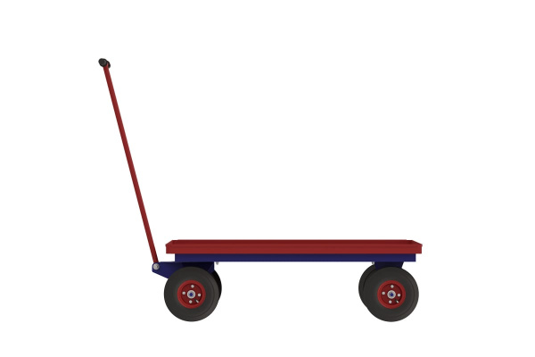 Тележка RUSKLAD платформенная, с поворотной осью ТПО 7 (800x1400x50) с литыми колёсами Тележка RUSKLAD платформенная, с поворотной осью ТПО 7 (800x1400x50) с литыми колёсами