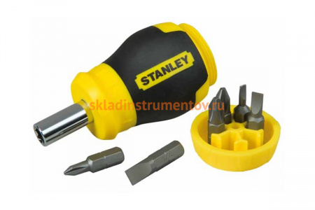 Отвертка Stubby Multibit Stanley 0-66-357