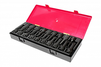 Набор ударных торцевых головок 1/2" TORX, HEX в кейсе 19шт JTC-K4191
