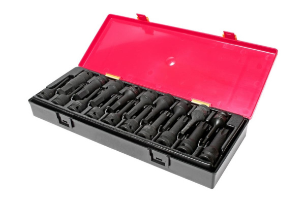 Набор ударных торцевых головок 1/2" TORX, HEX в кейсе 19шт JTC-K4191