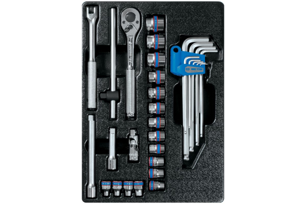 Ложемент для набора торцевых головок 9-93523MR, PVC KING TONY 84714120B