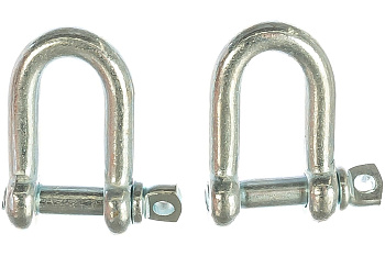 Скоба такелажная прямая 2 шт. (6 мм; ТФ6) Зубр 4-304516-06 Скоба такелажная прямая 2 шт. (6 мм; ТФ6) Зубр 4-304516-06