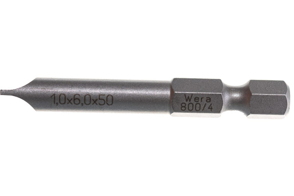 Бита 800/4 Z Sl1,0x6,0, 50 мм WERA WE-059335
