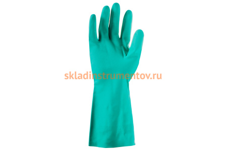 Нитриловые химически стойкие перчатки Jeta Safety размер 9/L JN711-L