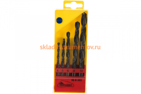Набор сверл по металлу в пластиковой упаковке (4-10 мм) РемоКолор 36-8-303