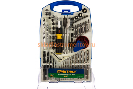 Набор бит и сверл DIY (63 предмета) ПРАКТИКА 031-716