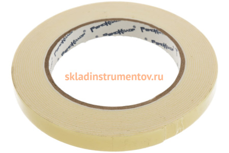 Клейкая двухсторонняя монтажная лента РемоКолор белая основа 12мм х 5м 49-6-012