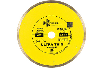 Диск алмазный отрезной Сплошной Ультратонкий Ultra Thin hot press (250х25.4 мм) TRIO-DIAMOND UTW507
