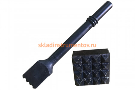 Бучарда квадратная (48х48х320 мм; SDS-MAX; 16 насечек) ПНЕВМО-ТРЕЙД БучКв48-48-320-16-12-МО