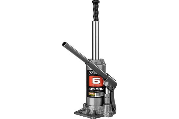 Гидравлический бутылочный домкрат MIRAX 6т, 195-380 мм,  43260-6 43260-6