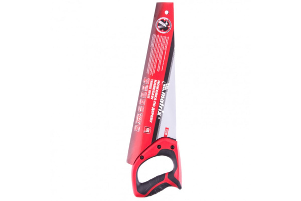 Ножовка по дереву 400 мм,7-8 TPI, зуб-3D, каленый зуб,тефл.покр.полотна, 2-х комп..рук-ка MATRIX 23549