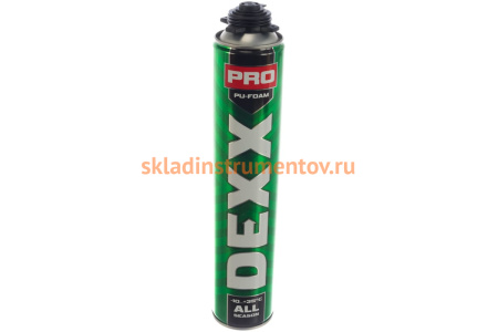 Монтажная пена DEXX PRO 750 мл, пистолетная, всесезонная 41126