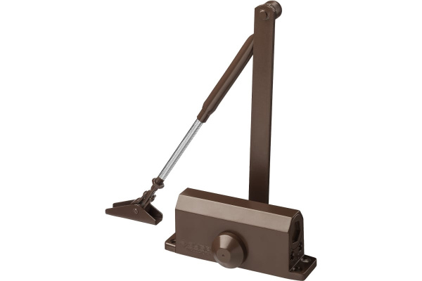 Дверной доводчик ЗУБР ПРОФЕССИОНАЛ для дверей массой до 40 кг, цвет коричневый 37912-50