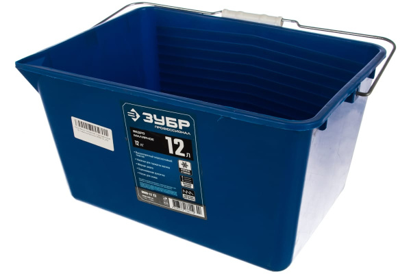 Малярное пластмассовое Ведро Зубр 12 л высокопрочное  0609-12_z02
