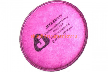 Промышленный противоаэрозольный угольный фильтр JetaSafety 5521i P3