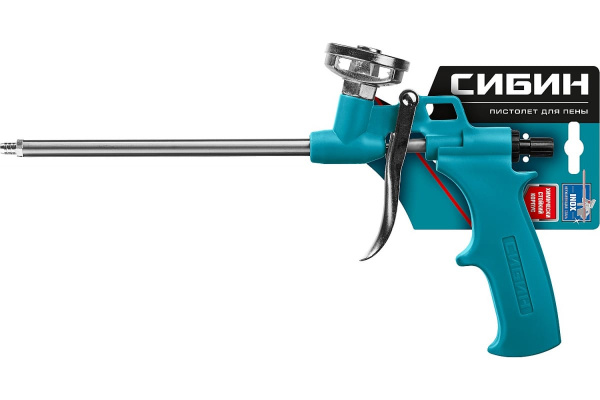 Металлический пистолет для монтажной пены СИБИН 06867