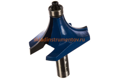 Фреза кромочная калевочная №1 ПРОФЕССИОНАЛ (57.1х29х75.5 мм; R22.2 мм; хвостовик 12 мм; ВК6) Зубр 28701-57.1