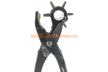 Револьверный дырокол STAYER Standard 6 в 1 для кожи 2-4.5 мм 22940_z01