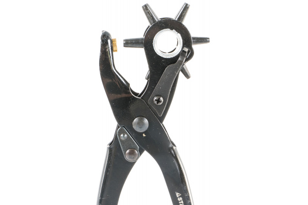 Револьверный дырокол STAYER Standard 6 в 1 для кожи 2-4.5 мм 22940_z01