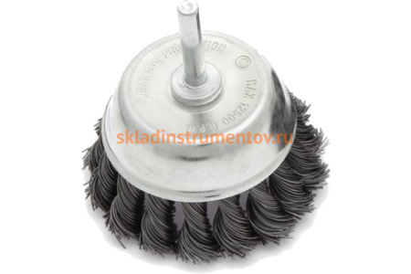 Щетка крученая чашка 75 мм для дрели Дело Техники 272475